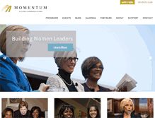 Tablet Screenshot of momentumleaders.org